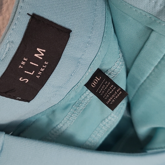 NWT WHBM blue slim ankle pant size 00L - Picture 3 of 12